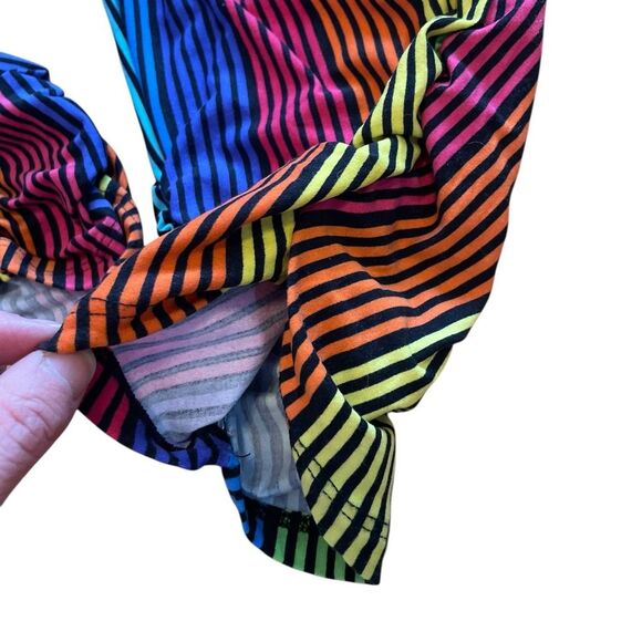 Rouge Rainbow Striped Jumpsuit Harem Style Stretch Womens Size 3X - Picture 6 of 10